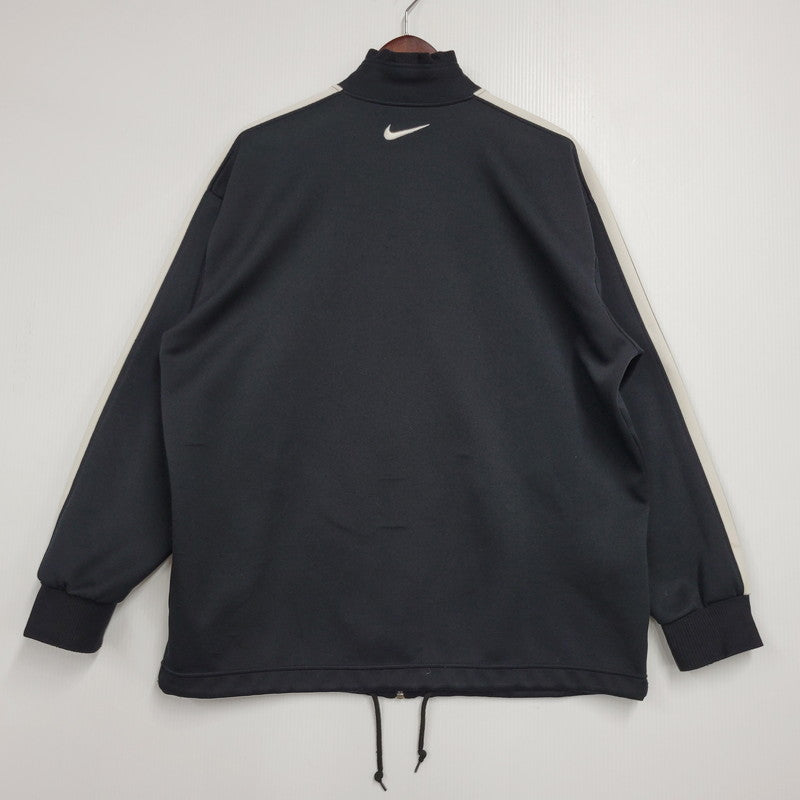 【現状渡し品】【メンズ】 OLD NIKE オールド ナイキ H9 SUT 白タグ 日本製 TRACK JACKET トラック ジャケット トップス 長袖 146-260311-ya-07-izu サイズ：L カラー：BLACK×WHITE 万代Net店