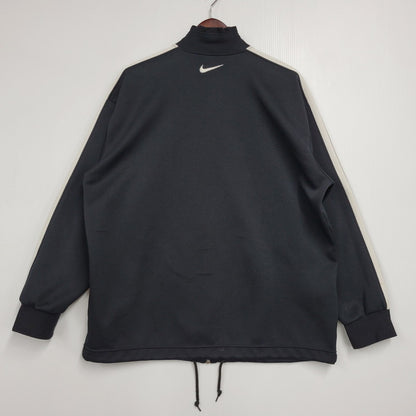 【現状渡し品】【メンズ】 OLD NIKE オールド ナイキ H9 SUT 白タグ 日本製 TRACK JACKET トラック ジャケット トップス 長袖 146-260311-ya-07-izu サイズ：L カラー：BLACK×WHITE 万代Net店