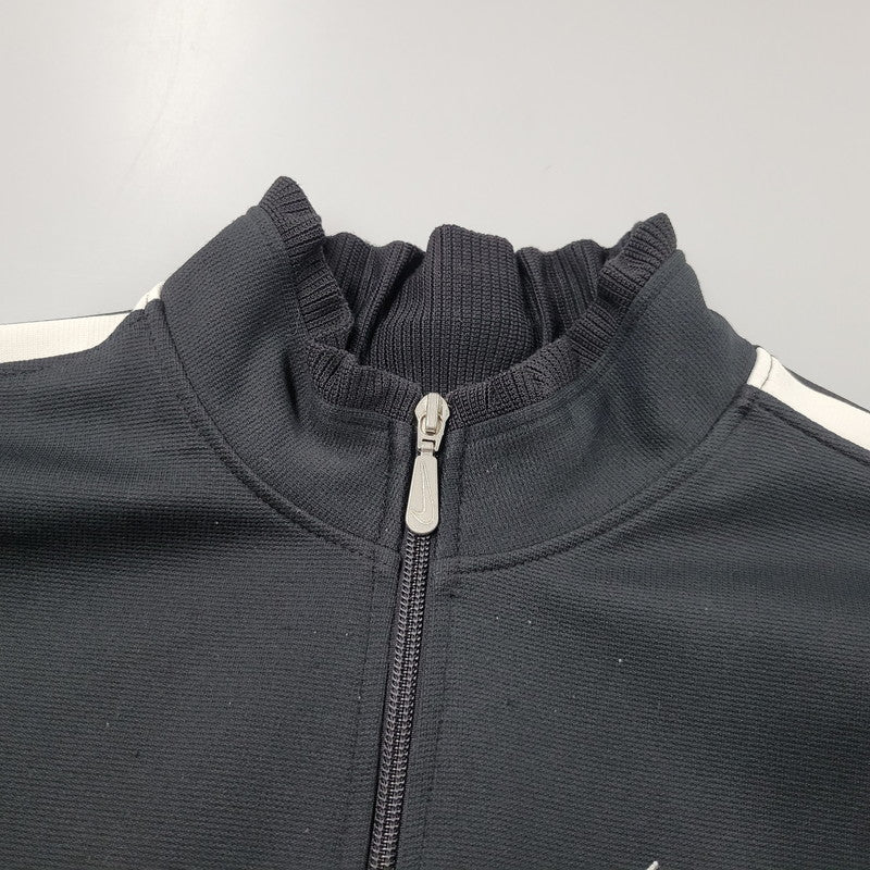 【現状渡し品】【メンズ】 OLD NIKE オールド ナイキ H9 SUT 白タグ 日本製 TRACK JACKET トラック ジャケット トップス 長袖 146-260311-ya-07-izu サイズ：L カラー：BLACK×WHITE 万代Net店