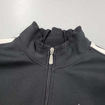 【現状渡し品】【メンズ】 OLD NIKE オールド ナイキ H9 SUT 白タグ 日本製 TRACK JACKET トラック ジャケット トップス 長袖 146-260311-ya-07-izu サイズ：L カラー：BLACK×WHITE 万代Net店