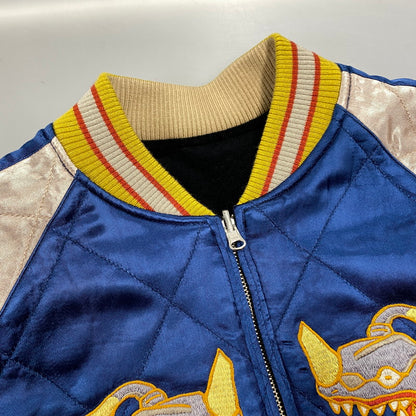 【中古品】【メンズ】 STUDIO D'ARTISAN ステュディオ・ダ・ルチザン×シン・ウルトラマン HT-064 VELVETEEN SOUVENIR JACKET ベルベット スーベニア ジャケット アウター 145-260305-cs-07-izu サイズ：38 カラー：ブルー/ブラック 万代Net店