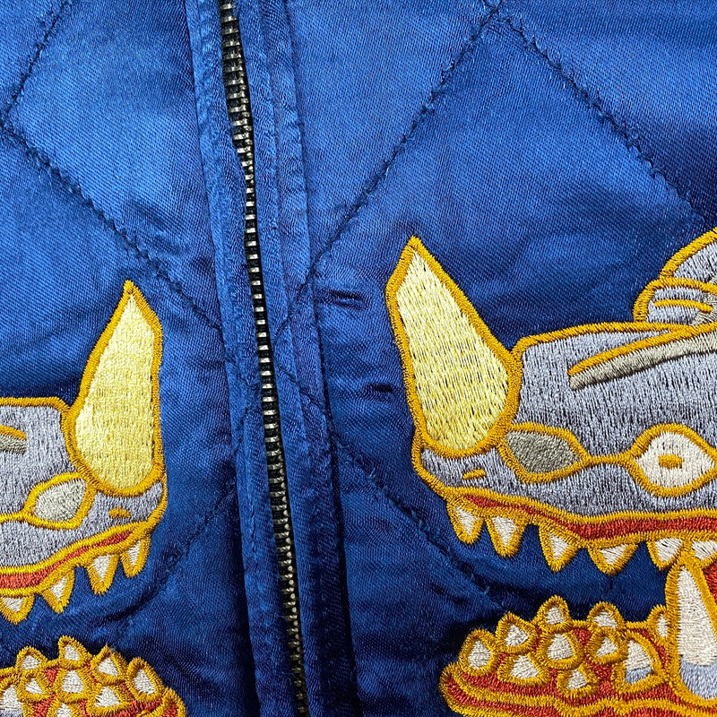 【中古品】【メンズ】 STUDIO D'ARTISAN ステュディオ・ダ・ルチザン×シン・ウルトラマン HT-064 VELVETEEN SOUVENIR JACKET ベルベット スーベニア ジャケット アウター 145-260305-cs-07-izu サイズ：38 カラー：ブルー/ブラック 万代Net店