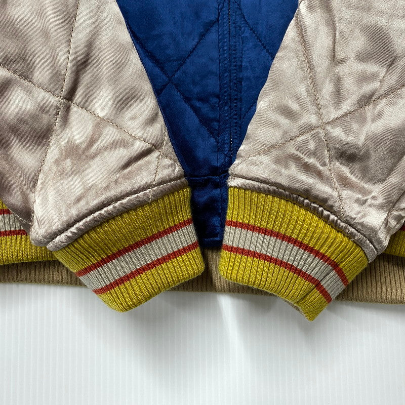 【中古品】【メンズ】 STUDIO D'ARTISAN ステュディオ・ダ・ルチザン×シン・ウルトラマン HT-064 VELVETEEN SOUVENIR JACKET ベルベット スーベニア ジャケット アウター 145-260305-cs-07-izu サイズ：38 カラー：ブルー/ブラック 万代Net店