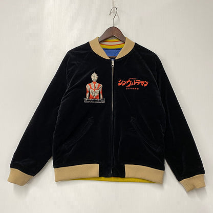 【中古品】【メンズ】 STUDIO D'ARTISAN ステュディオ・ダ・ルチザン×シン・ウルトラマン HT-064 VELVETEEN SOUVENIR JACKET ベルベット スーベニア ジャケット アウター 145-260305-cs-07-izu サイズ：38 カラー：ブルー/ブラック 万代Net店