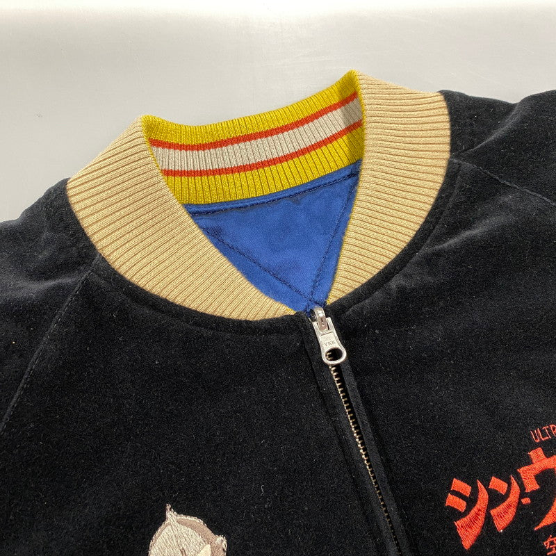 【中古品】【メンズ】 STUDIO D'ARTISAN ステュディオ・ダ・ルチザン×シン・ウルトラマン HT-064 VELVETEEN SOUVENIR JACKET ベルベット スーベニア ジャケット アウター 145-260305-cs-07-izu サイズ：38 カラー：ブルー/ブラック 万代Net店