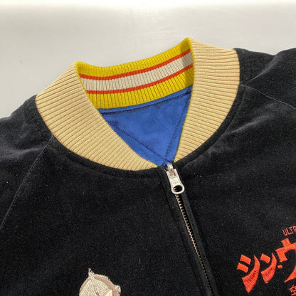 【中古品】【メンズ】 STUDIO D'ARTISAN ステュディオ・ダ・ルチザン×シン・ウルトラマン HT-064 VELVETEEN SOUVENIR JACKET ベルベット スーベニア ジャケット アウター 145-260305-cs-07-izu サイズ：38 カラー：ブルー/ブラック 万代Net店