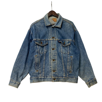 【現状渡し品】【メンズ】 刻印523 USA製 推定90’S DENIM JACKET デニム ジャケット アウター 146-260305-cs-05-izu サイズ：S カラー：インディゴ 万代Net店