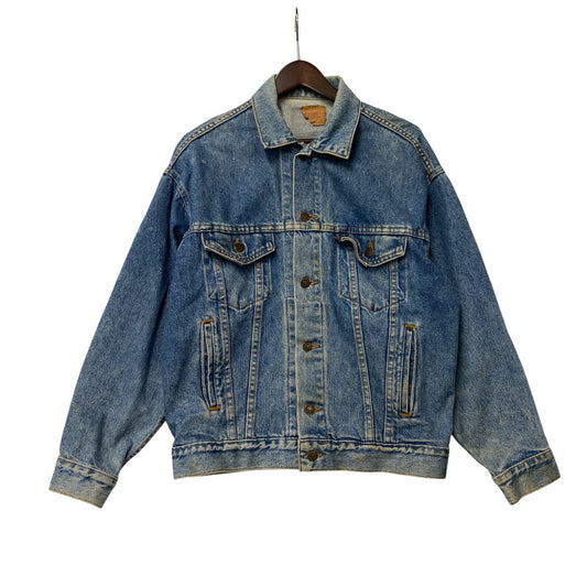 【現状渡し品】【メンズ】 刻印523 USA製 推定90’S DENIM JACKET デニム ジャケット アウター 146-260305-cs-05-izu サイズ：S カラー：インディゴ 万代Net店