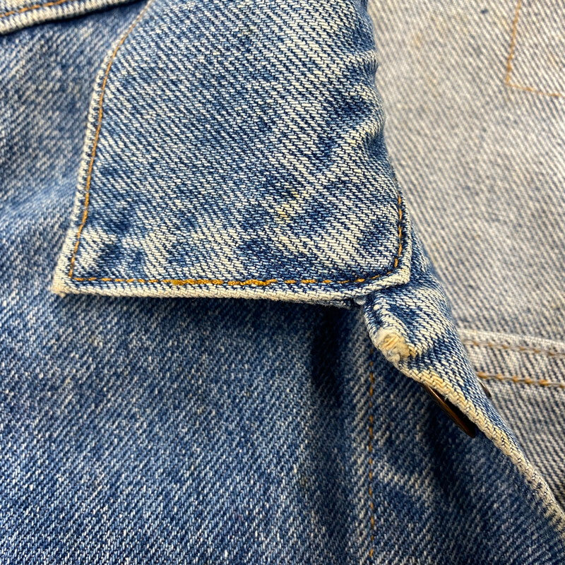 【現状渡し品】【メンズ】 刻印523 USA製 推定90’S DENIM JACKET デニム ジャケット アウター 146-260305-cs-05-izu サイズ：S カラー：インディゴ 万代Net店