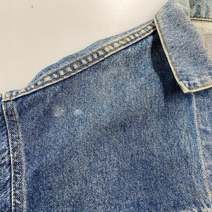 【現状渡し品】【メンズ】 刻印523 USA製 推定90’S DENIM JACKET デニム ジャケット アウター 146-260305-cs-05-izu サイズ：S カラー：インディゴ 万代Net店