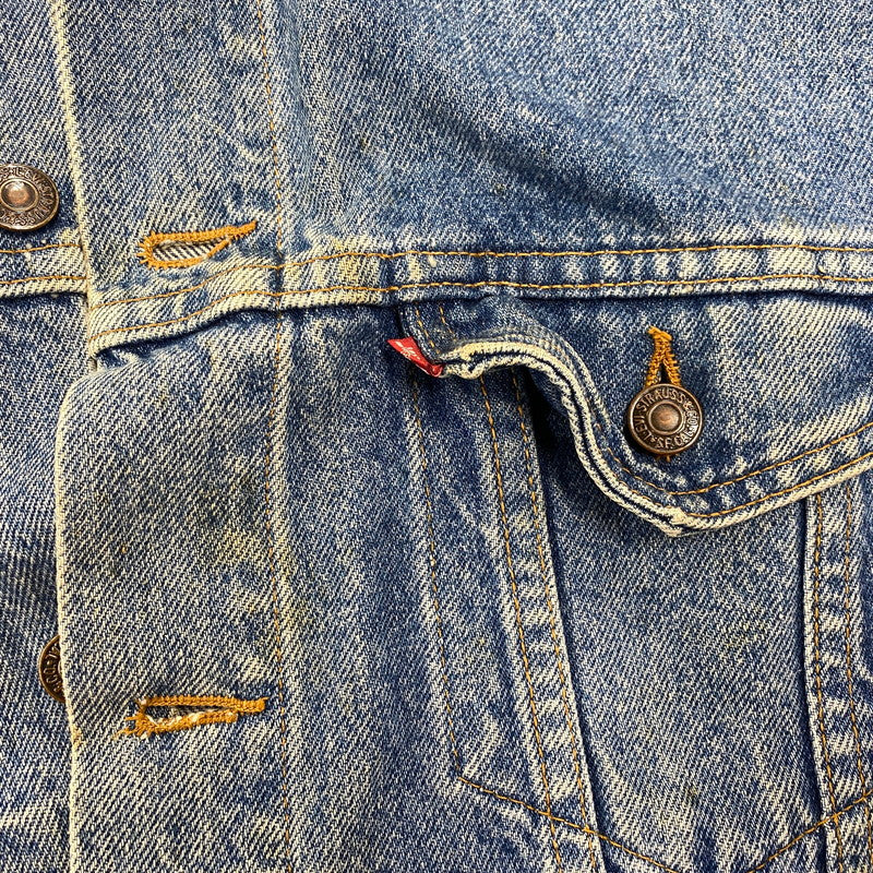 【現状渡し品】【メンズ】 刻印523 USA製 推定90’S DENIM JACKET デニム ジャケット アウター 146-260305-cs-05-izu サイズ：S カラー：インディゴ 万代Net店