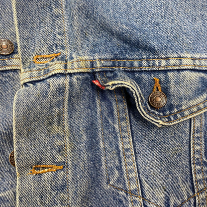 【現状渡し品】【メンズ】 刻印523 USA製 推定90’S DENIM JACKET デニム ジャケット アウター 146-260305-cs-05-izu サイズ：S カラー：インディゴ 万代Net店