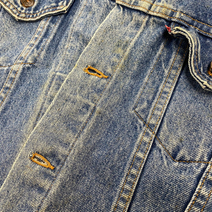 【現状渡し品】【メンズ】 刻印523 USA製 推定90’S DENIM JACKET デニム ジャケット アウター 146-260305-cs-05-izu サイズ：S カラー：インディゴ 万代Net店
