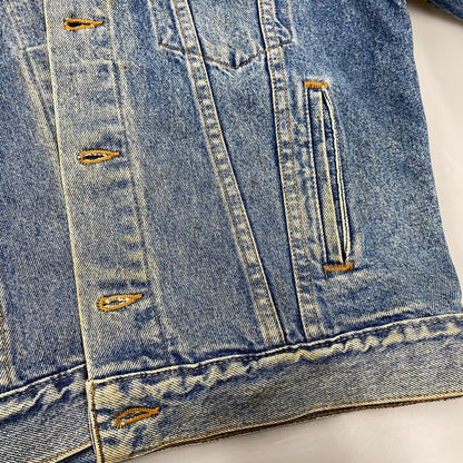 【現状渡し品】【メンズ】 刻印523 USA製 推定90’S DENIM JACKET デニム ジャケット アウター 146-260305-cs-05-izu サイズ：S カラー：インディゴ 万代Net店