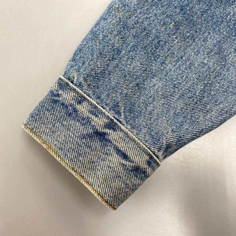 【現状渡し品】【メンズ】 刻印523 USA製 推定90’S DENIM JACKET デニム ジャケット アウター 146-260305-cs-05-izu サイズ：S カラー：インディゴ 万代Net店
