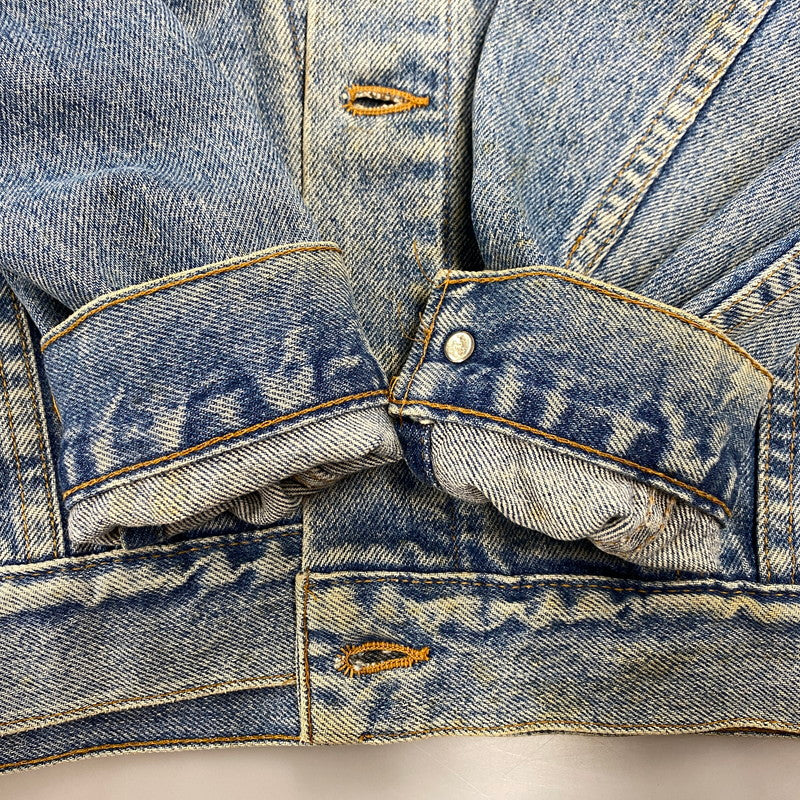 【現状渡し品】【メンズ】 刻印523 USA製 推定90’S DENIM JACKET デニム ジャケット アウター 146-260305-cs-05-izu サイズ：S カラー：インディゴ 万代Net店