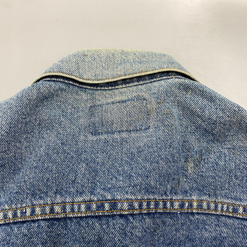 【現状渡し品】【メンズ】 刻印523 USA製 推定90’S DENIM JACKET デニム ジャケット アウター 146-260305-cs-05-izu サイズ：S カラー：インディゴ 万代Net店