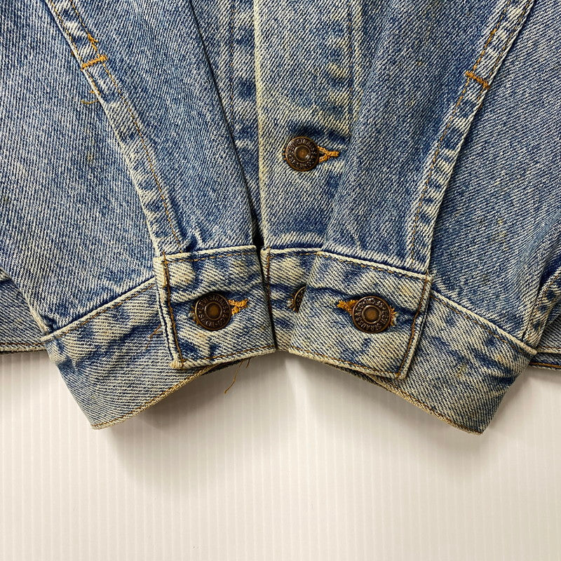 【現状渡し品】【メンズ】 刻印523 USA製 推定90’S DENIM JACKET デニム ジャケット アウター 146-260305-cs-05-izu サイズ：S カラー：インディゴ 万代Net店