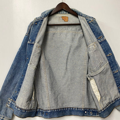 【現状渡し品】【メンズ】 刻印523 USA製 推定90’S DENIM JACKET デニム ジャケット アウター 146-260305-cs-05-izu サイズ：S カラー：インディゴ 万代Net店
