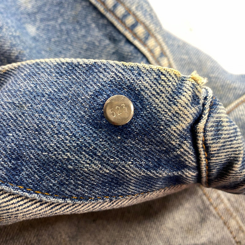 【現状渡し品】【メンズ】 刻印523 USA製 推定90’S DENIM JACKET デニム ジャケット アウター 146-260305-cs-05-izu サイズ：S カラー：インディゴ 万代Net店