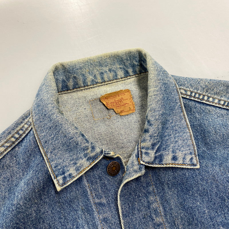 【現状渡し品】【メンズ】 刻印523 USA製 推定90’S DENIM JACKET デニム ジャケット アウター 146-260305-cs-05-izu サイズ：S カラー：インディゴ 万代Net店