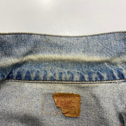 【現状渡し品】【メンズ】 刻印523 USA製 推定90’S DENIM JACKET デニム ジャケット アウター 146-260305-cs-05-izu サイズ：S カラー：インディゴ 万代Net店