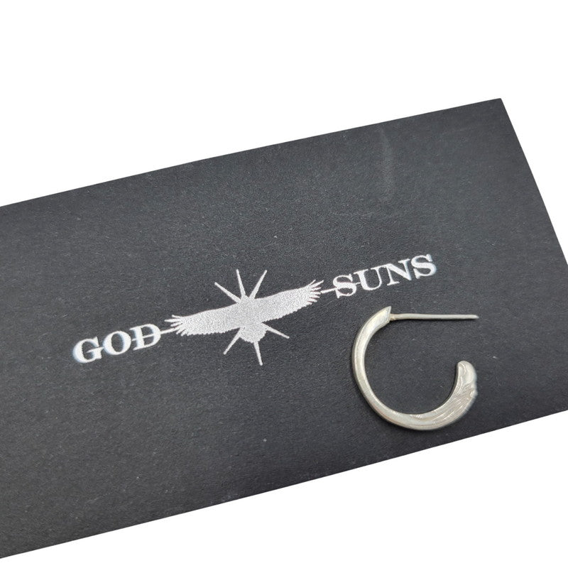 【中古品】【メンズ/レディース】 GOD SUNS ゴッドサンズ EAGLE FACE EARRINGS S（雄鷲）イーグル フェイス ピアス アクセサリー 192-260306-cs-04-izu カラー：シルバー 万代Net店