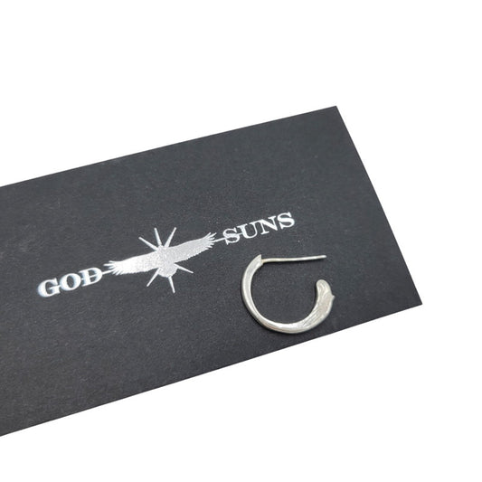 【中古品】【メンズ/レディース】 GOD SUNS ゴッドサンズ EAGLE FACE EARRINGS S（雌鷲）イーグル フェイス ピアス アクセサリー 192-260306-cs-03-izu カラー：シルバー 万代Net店