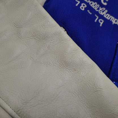 【中古品】【メンズ】 WAREHOUSE ウエアハウス × GOLDENBEAR ゴールデンベア AWARD JACKET アワードジャケット USA製 アウター 145-260306-as-32-izu サイズ：M カラー：ブルー 万代Net店