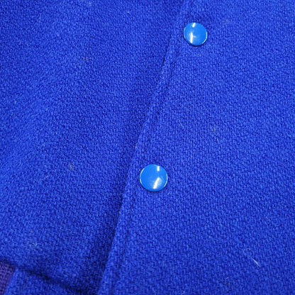 【中古品】【メンズ】 WAREHOUSE ウエアハウス × GOLDENBEAR ゴールデンベア AWARD JACKET アワードジャケット USA製 アウター 145-260306-as-32-izu サイズ：M カラー：ブルー 万代Net店