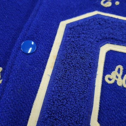 【中古品】【メンズ】 WAREHOUSE ウエアハウス × GOLDENBEAR ゴールデンベア AWARD JACKET アワードジャケット USA製 アウター 145-260306-as-32-izu サイズ：M カラー：ブルー 万代Net店