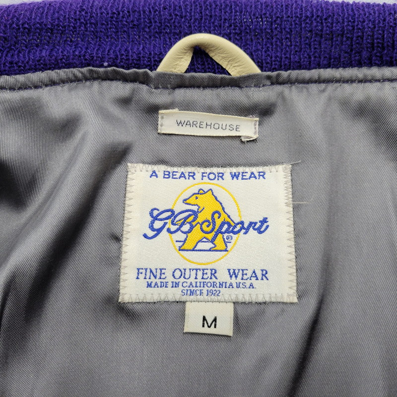 【中古品】【メンズ】 WAREHOUSE ウエアハウス × GOLDENBEAR ゴールデンベア AWARD JACKET アワードジャケット USA製 アウター 145-260306-as-32-izu サイズ：M カラー：ブルー 万代Net店