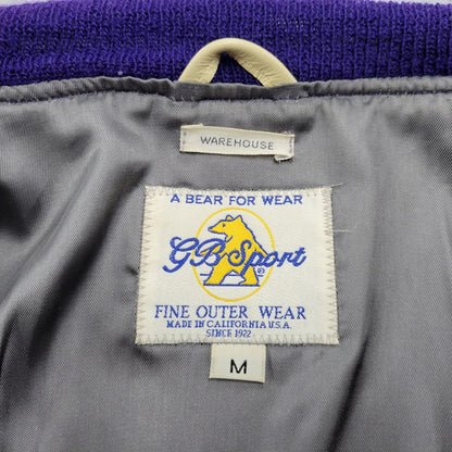 【中古品】【メンズ】 WAREHOUSE ウエアハウス × GOLDENBEAR ゴールデンベア AWARD JACKET アワードジャケット USA製 アウター 145-260306-as-32-izu サイズ：M カラー：ブルー 万代Net店