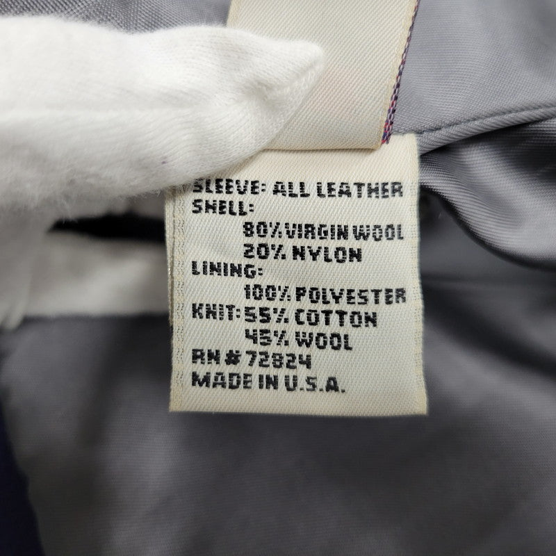 【中古品】【メンズ】 WAREHOUSE ウエアハウス × GOLDENBEAR ゴールデンベア AWARD JACKET アワードジャケット USA製 アウター 145-260306-as-32-izu サイズ：M カラー：ブルー 万代Net店