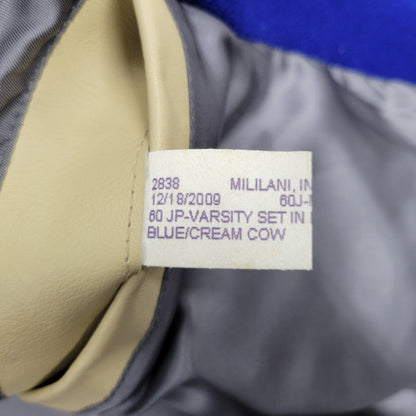 【中古品】【メンズ】 WAREHOUSE ウエアハウス × GOLDENBEAR ゴールデンベア AWARD JACKET アワードジャケット USA製 アウター 145-260306-as-32-izu サイズ：M カラー：ブルー 万代Net店