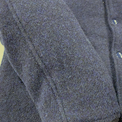 【中古品】【メンズ】 × HARRIS TWEED ハリスツイード WOOL STADIUM JACKET ウール スタジアムジャケット スタジャン 145-260306-as-23-izu サイズ：L カラー：ブルー 万代Net店