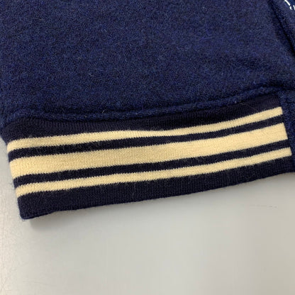 【中古品】【メンズ】 × HARRIS TWEED ハリスツイード WOOL STADIUM JACKET ウール スタジアムジャケット スタジャン 145-260306-as-23-izu サイズ：L カラー：ブルー 万代Net店