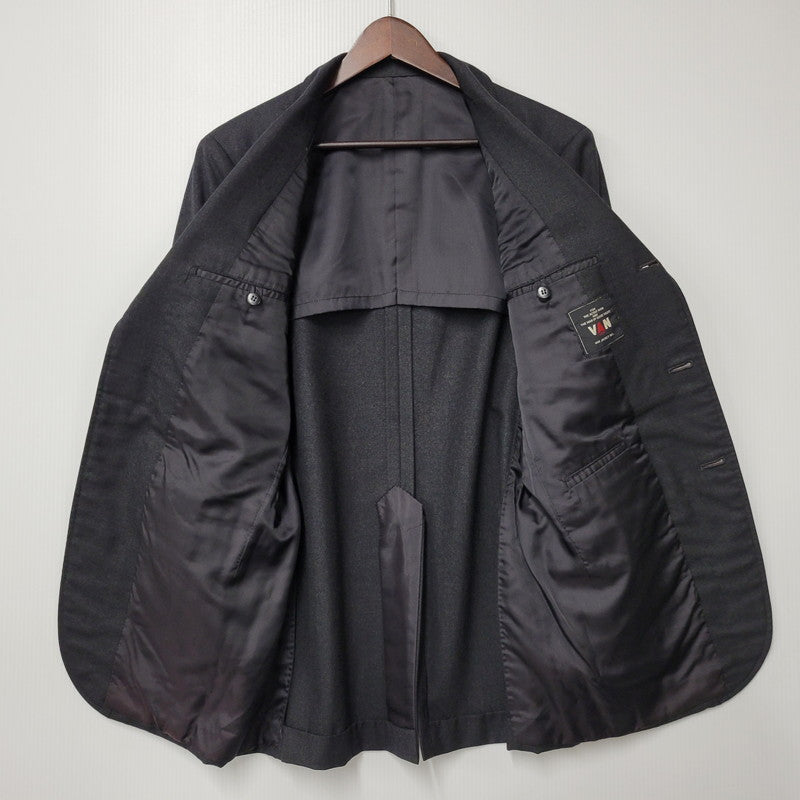 【現状渡し品】【メンズ】 VAN JACKET ヴァンヂャケット WOOL SP SUIT SET UP スーツ セットアップ 146-260306-as-28-izu サイズ：175-93-80 カラー：ブラック 万代Net店