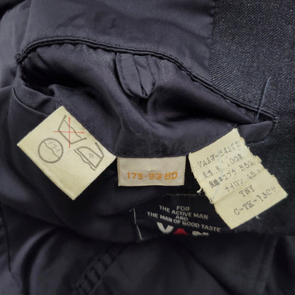 【現状渡し品】【メンズ】 VAN JACKET ヴァンヂャケット WOOL SP SUIT SET UP スーツ セットアップ 146-260306-as-28-izu サイズ：175-93-80 カラー：ブラック 万代Net店