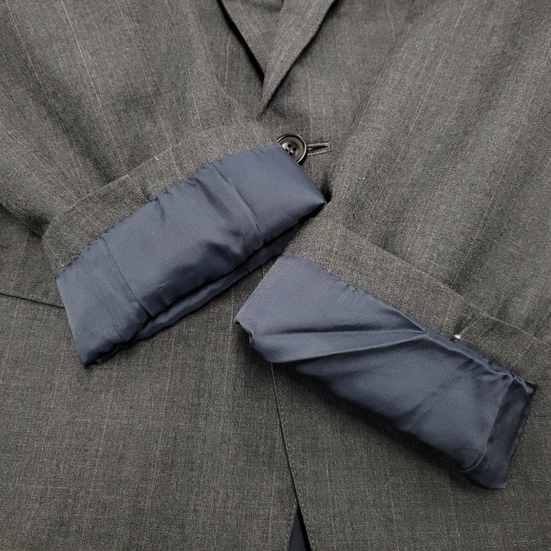 【現状渡し品】【メンズ】 CHAPS RALPH LAUREN チャップス ラルフローレン SUIT SET UP PM1-SPAP-KM-3-0221 スーツ セットアップ 146-260306-as-27-izu サイズ：C-94 W-82 T-175 カラー：グレー 万代Net店