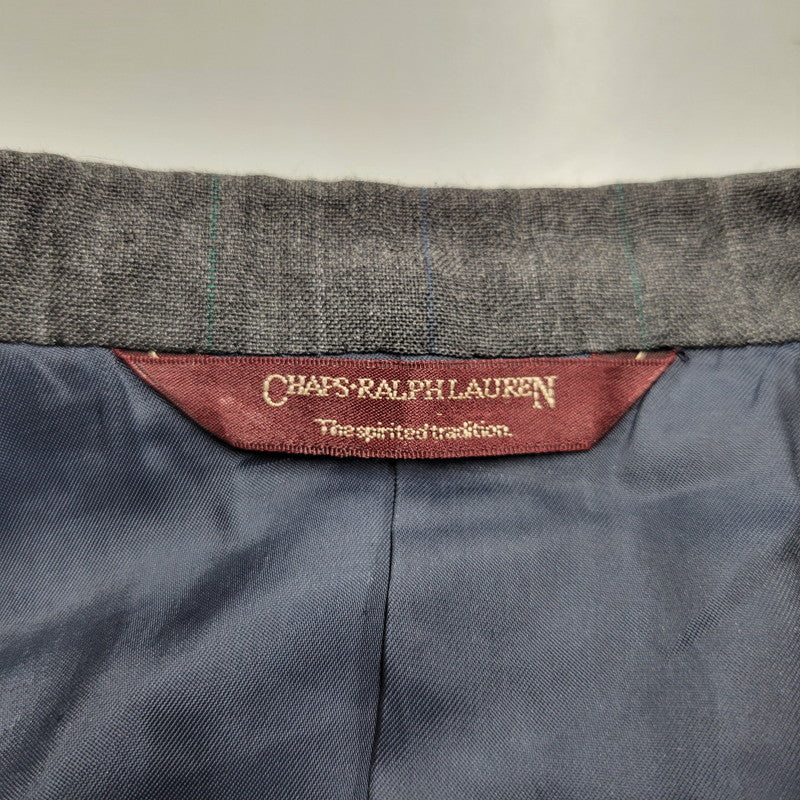 【現状渡し品】【メンズ】 CHAPS RALPH LAUREN チャップス ラルフローレン SUIT SET UP PM1-SPAP-KM-3-0221 スーツ セットアップ 146-260306-as-27-izu サイズ：C-94 W-82 T-175 カラー：グレー 万代Net店