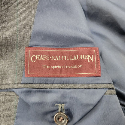【現状渡し品】【メンズ】 CHAPS RALPH LAUREN チャップス ラルフローレン SUIT SET UP PM1-SPAP-KM-3-0221 スーツ セットアップ 146-260306-as-27-izu サイズ：C-94 W-82 T-175 カラー：グレー 万代Net店