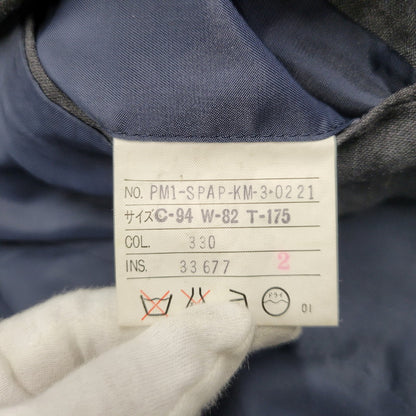 【現状渡し品】【メンズ】 CHAPS RALPH LAUREN チャップス ラルフローレン SUIT SET UP PM1-SPAP-KM-3-0221 スーツ セットアップ 146-260306-as-27-izu サイズ：C-94 W-82 T-175 カラー：グレー 万代Net店