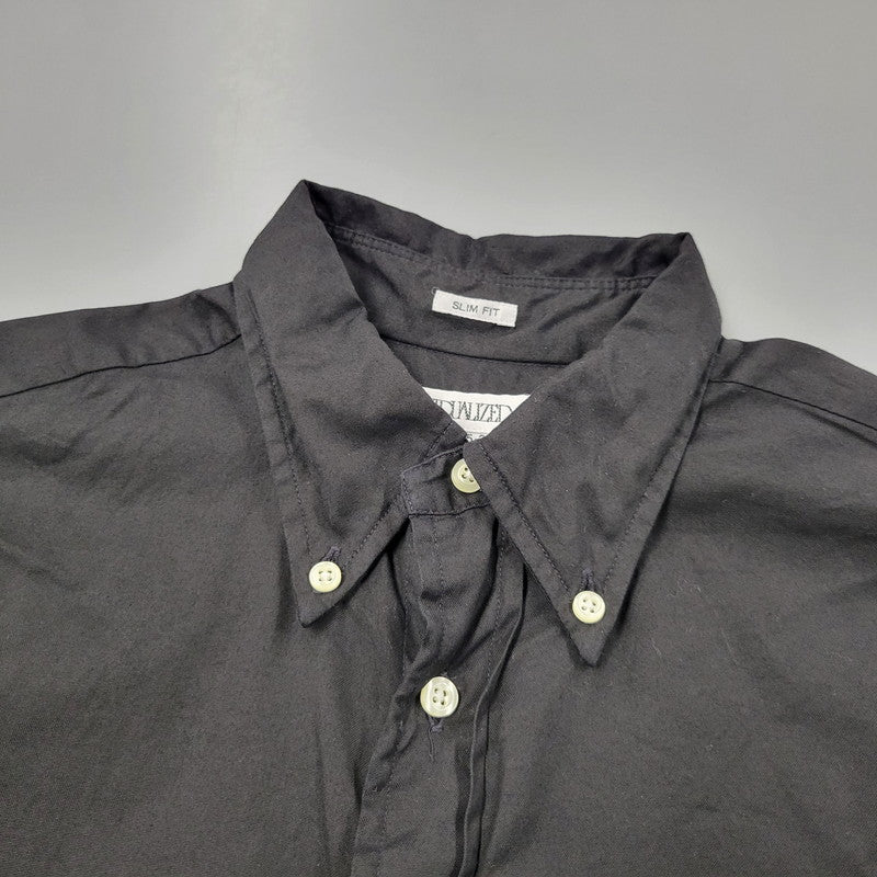 【中古品】【メンズ】 SLIM FIT BD LS SHIRT スリム フィット タンダウン ロングスリーブ シャツ トップス 長袖 141-260311-kh-11-izu サイズ：15-32 カラー：ブラック 万代Net店