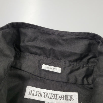 【中古品】【メンズ】 SLIM FIT BD LS SHIRT スリム フィット タンダウン ロングスリーブ シャツ トップス 長袖 141-260311-kh-11-izu サイズ：15-32 カラー：ブラック 万代Net店
