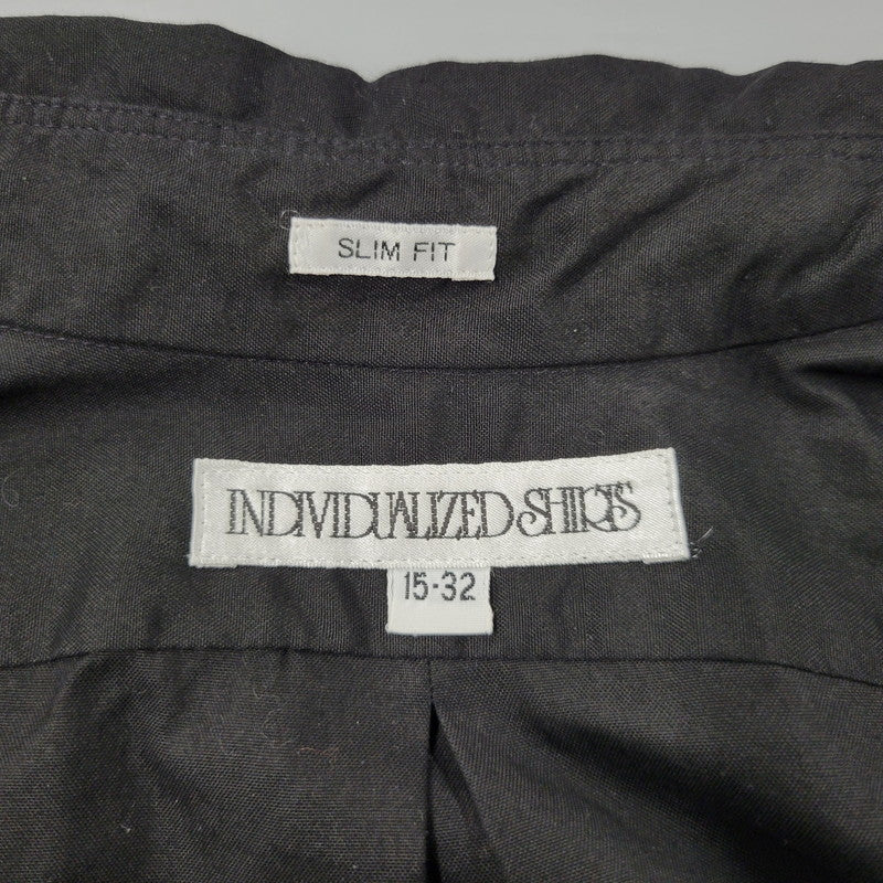 【中古品】【メンズ】 SLIM FIT BD LS SHIRT スリム フィット タンダウン ロングスリーブ シャツ トップス 長袖 141-260311-kh-11-izu サイズ：15-32 カラー：ブラック 万代Net店