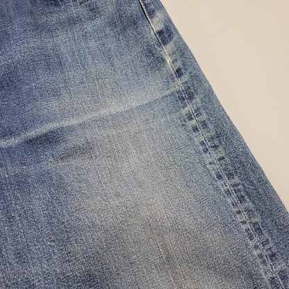 【現状渡し品】【メンズ】 刻印8 赤耳 不均等V 足長R 並行ステッチ ポケット裏シングル 裾チェーン BIG-E 前期 501 DENIM PANTS ビッグE デニム パンツ ボトムス 157-260308-kh-06-izu カラー：インディゴ 万代Net店