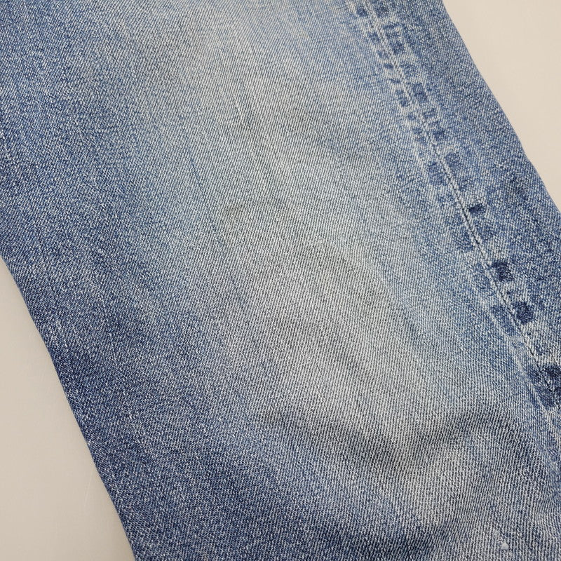 【現状渡し品】【メンズ】 刻印8 赤耳 不均等V 足長R 並行ステッチ ポケット裏シングル 裾チェーン BIG-E 前期 501 DENIM PANTS ビッグE デニム パンツ ボトムス 157-260308-kh-06-izu カラー：インディゴ 万代Net店