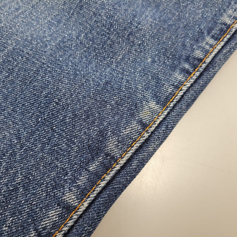 【現状渡し品】【メンズ】 刻印8 赤耳 不均等V 足長R 並行ステッチ ポケット裏シングル 裾チェーン BIG-E 前期 501 DENIM PANTS ビッグE デニム パンツ ボトムス 157-260308-kh-06-izu カラー：インディゴ 万代Net店