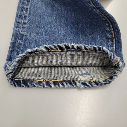 【現状渡し品】【メンズ】 刻印8 赤耳 不均等V 足長R 並行ステッチ ポケット裏シングル 裾チェーン BIG-E 前期 501 DENIM PANTS ビッグE デニム パンツ ボトムス 157-260308-kh-06-izu カラー：インディゴ 万代Net店
